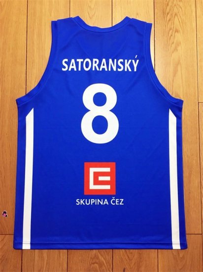 Tomas Satoransky 8 FIBA World Cup 2019 Team Czech Basketball Jersey Blue